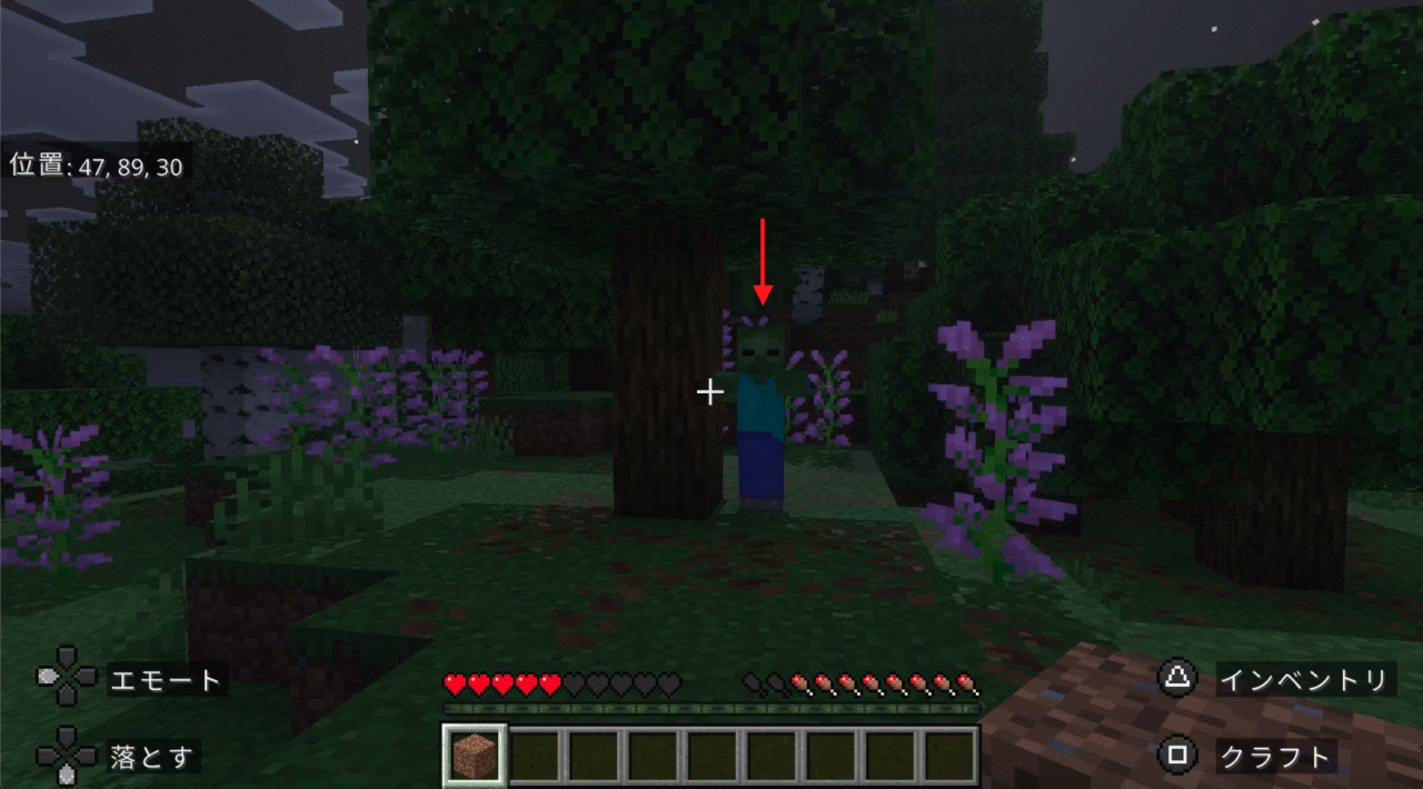 夜の世界は危険でいっぱい！早速ゾンビに目をつけられた！！