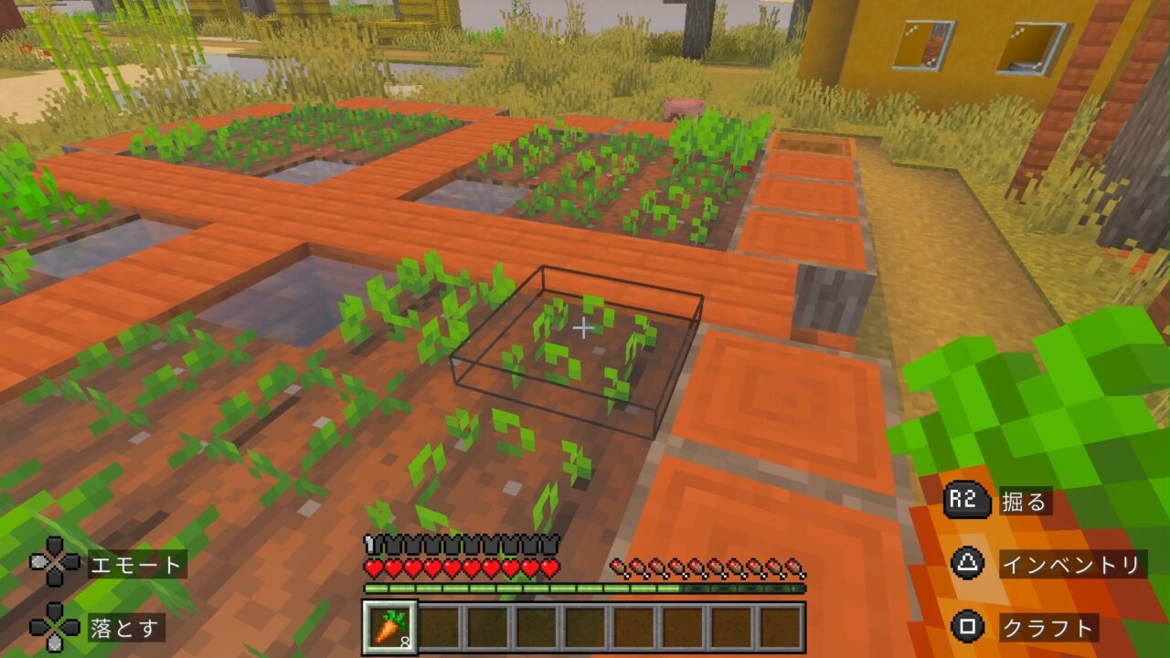 畑を耕すドジたち！